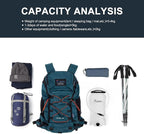 MOUNTAINTOP Hiking Backpack 35L Travel Backpack Lightweight Daypack - Image 6