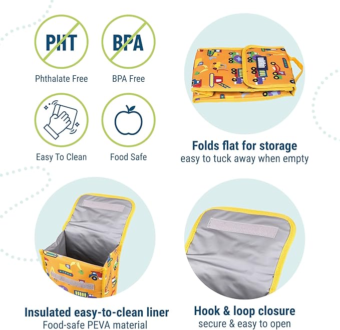 Wildkin Kids Insulated Lunch Bag – Reusable, School & Travel - Image 3