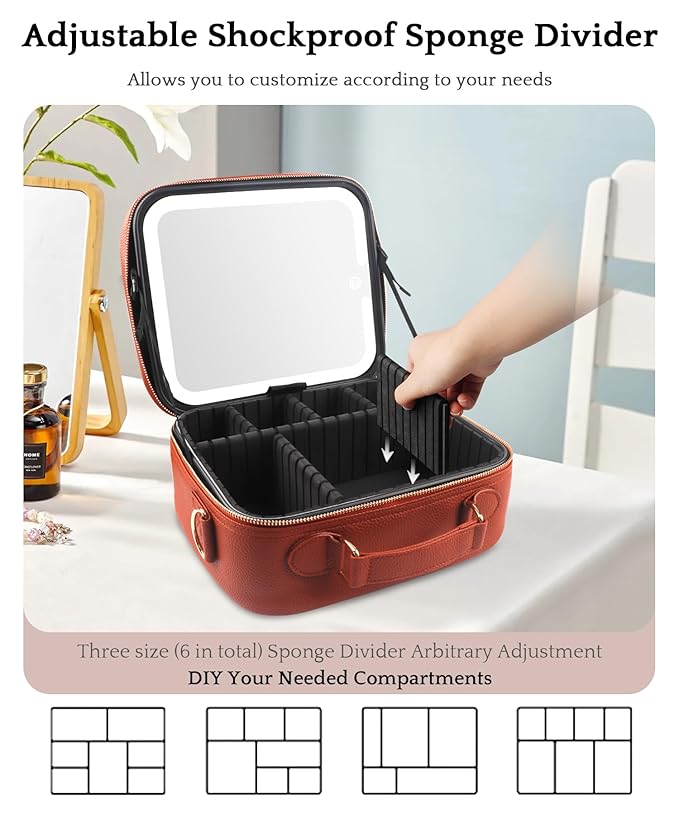 MOMIRA Travel Makeup Bag Cosmetic Bag - Image 6