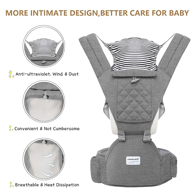 Baby Carrier, 6-in-1 Newborn to Toddler, Carrier - Image 5