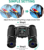 POLDR 8x21 Small Compact Lightweight Binoculars - Image 4