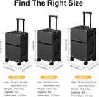 2-Piece Hardshell Zipperless Luggage Set, 20/26" Aluminum Frame Hardshell - Image 8