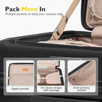 LEVEL8 Top Opening Carry on Luggage Expandable, Large Suitcases - Image 2