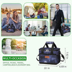iknoe Large Foldable Cooler Bag, 8.5L Insulated Lunch Bag, Leakproof Lunch - Image 4