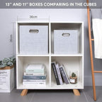 Posprica 3X Thicker Fabric Storage Cubes 13 inch Collapsible Storage Bins - Image 7