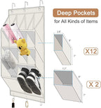 FENTEC 2 Pack Over the Door Shoe Organizer, Hanging Shoe Organizer, 28 Large - Image 9