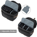 BAGSMART Camera Bag, SLR DSLR Canvas Crossbody Camera Case, Compact Camera - Image 2