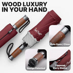 Royal Walk Windproof Folding Travel Umbrella Compact and Strong Luxurious Real - Image 3