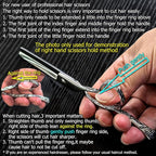Hair Scissors 6 Inch Professional Barber Hair Thinning Scissors Thinning Shears 440C Barber Shears 30 Teeth Rose handle KINSARO for Hairdresser Barbershop or Home Use