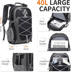 40L Hiking Backpack Lightweight Daypack Waterproof Travel Camping Backpack - Image 3