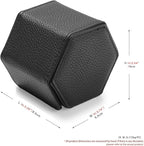 Oirlv Luxury Hexagonal Leather Watch Travel Case Single Watch Box - Image 7