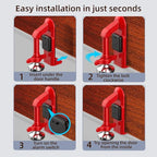 Portable Alarm Door Stopper, Portable Door Jammer, Travel Anti Theft Door - Image 5