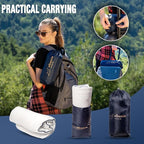 Travel & Camping Comfortable Memory Foam Pillow – Easy to Carry Portable Bag – - Image 7