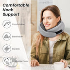 Travel Neck Pillows, 100% Memory Foam Filling, Travel Pillows - Image 6