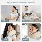 Skechers Men's Memory Foam Neck Pillow, Comfortable & Breathable Travel Pillow - Image 7