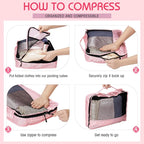 5 Pcs Packing Cubes for Suitcase Large Travel Cubes Carry on Luggage Organizer - Image 4