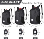 4Monster Hiking Daypack, Water Resistant Lightweight Packable Backpack - Image 3