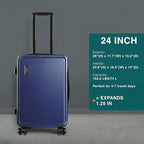 24 Inch Luggage with Spinner Wheels, Hard Shell Suitcase with TSA Locks - Image 2