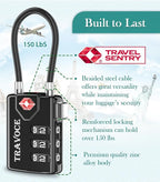 TSA Approved Luggage Locks, Travel Locks Which Also Work Great as Gym Locks - Image 2
