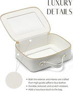 Popvibe Clear Makeup Bag Travel Cosmetic Case Transparent Toiletry Bag - Image 4