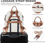 Backpack Purse for Women Laptop Backpack, Leather Travel Backpack Shoulder Bag - Image 7