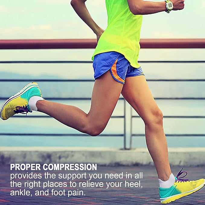 PAPLUS Ankle Compression Sock for Men and Women 2/4/6 Pairs, Low Cut - Image 6