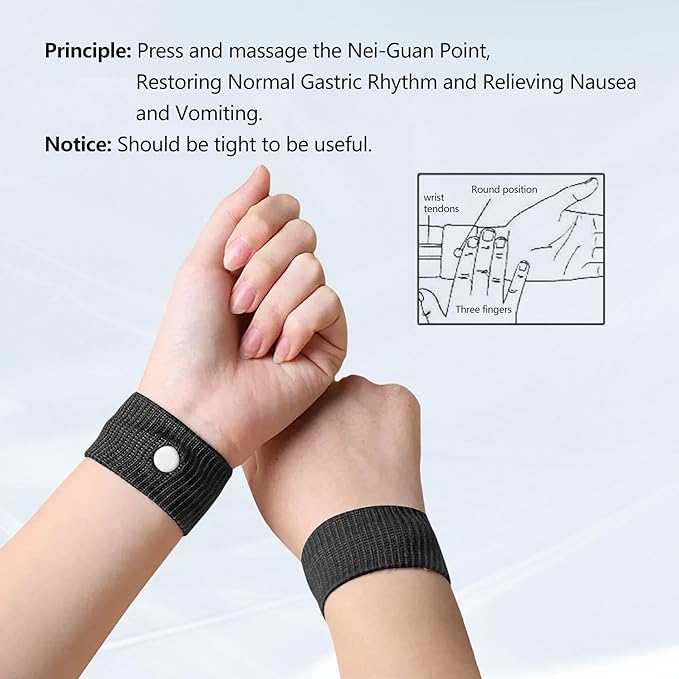 Motion Sickness Wristband, Anti-Nausea Acupressure Wrist Band - Image 3