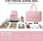 Travel Duffle Bag for Women Weekender Overnight Bag - Image 4