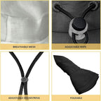 Sun Hats for Women Wide Brim Ponytail UV Protection Beach Hat Packable - Image 4