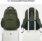 Hanke College Laptop Backpack Multi-Pocket, 18-Inch Large Travel Backpack - Image 8