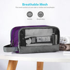 Gonex Travel Toiletry Bag Nylon, Dopp Kit Shaving Bag Toiletry Organizer Deep - Image 5