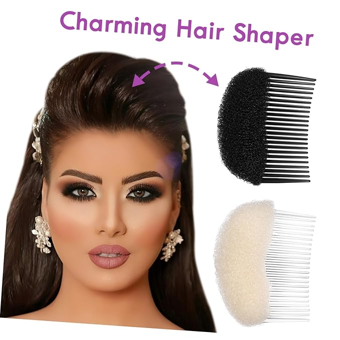 FRCOLOR 18pcs Sponge Hair Shaper Comb for Women Styling Tools Appliances Braids Hair Accessories Bun Maker Tool