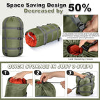 5 Pack Compression Stuff Sack 5 Assorted Size Sleeping Bag Stuff Sack - Image 4