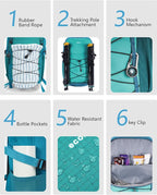 ECOHUB Small Hiking Backpack for Men Women, 20L Lightweight Travel Backpacks - Image 5