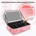 15"×11" Large Pink Makeup Bag - Image 4