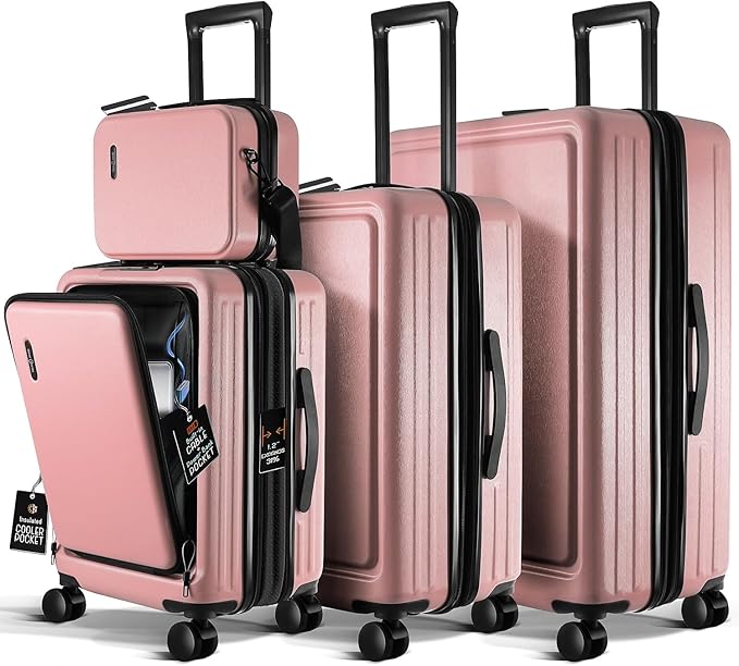 Hard Shell Luggage Sets with Spinner Wheels 4 Piece, Expandable Large Suitcases - Image 9