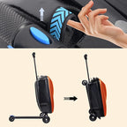20" Scooter Suitcase for Kids, 2-in-1 Ride On Luggage - Image 6