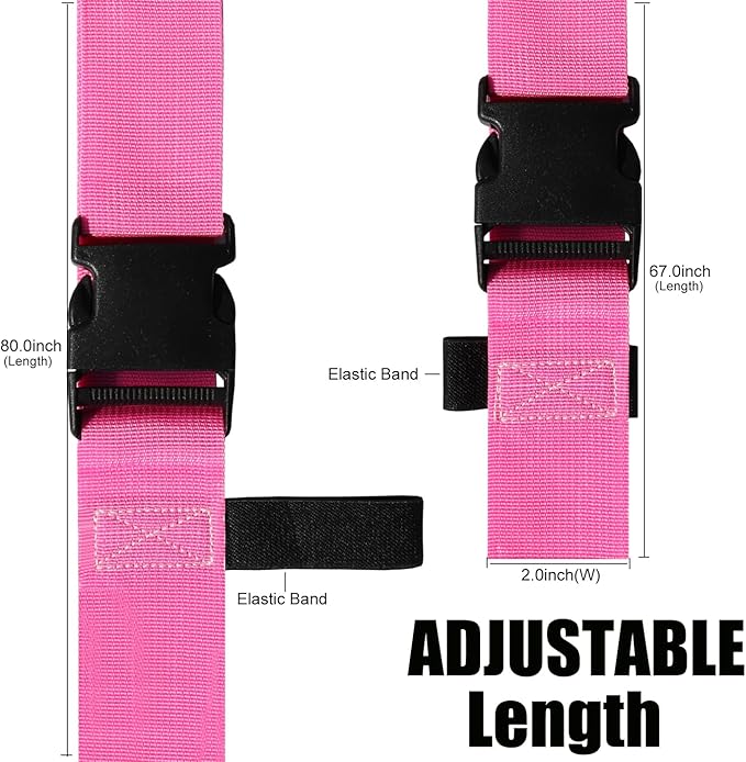 Luggage Straps for Suitcases TSA Approved-2 Pack Bright Personalized Luggage - Image 3
