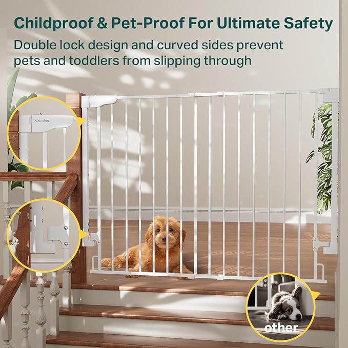 Cumbor 34" Extra Tall Baby Gate - Image 6