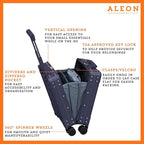 Aleon 16” Aluminum Vertical Underseat Carry-On Luggage - Image 3