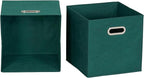 Household Essentials 6 ct Open Fabric Cube Storage Bins, Forest Green - Image 4