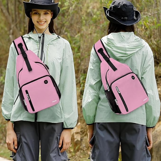 MOSISO Sling Backpack Bag, Crossbody Shoulder Bag Travel Hiking Daypack Chest - Image 6