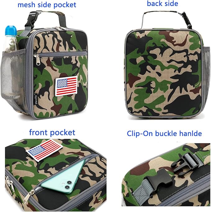 FlowFly Kids Lunch box Insulated Soft Bag Mini Cooler Back to School Thermal - Image 5