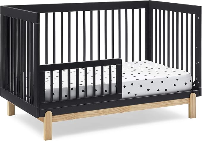 Delta Children Poppy 4-in-1 Convertible Crib, Midnight Grey/Natural - Image 8
