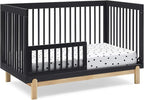 Delta Children Poppy 4-in-1 Convertible Crib, Midnight Grey/Natural - Image 8