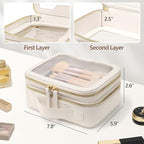 PACKISM Double Layer Clear Makeup Bag - Image 4