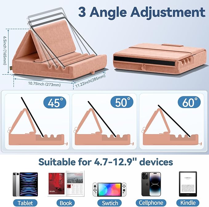 KDD Tablet Pillow Holder, Foldable iPad Stand - Image 8