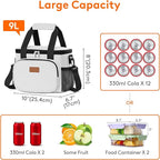 Lifewit Medium Lunch Bag Insulated Lunch Box Soft Cooler Cooling Tote - Image 4