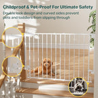 Cumbor 29.2–43" Baby Gate for Stairs, Wall-Mounted, Expandable No Bottom Bar - Image 6