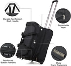 Hanke Large Expandable checked Luggage Suitcases - Image 7